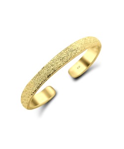 Gold Plated Toe Ring Rough Pattern CTR-F02-02-GP